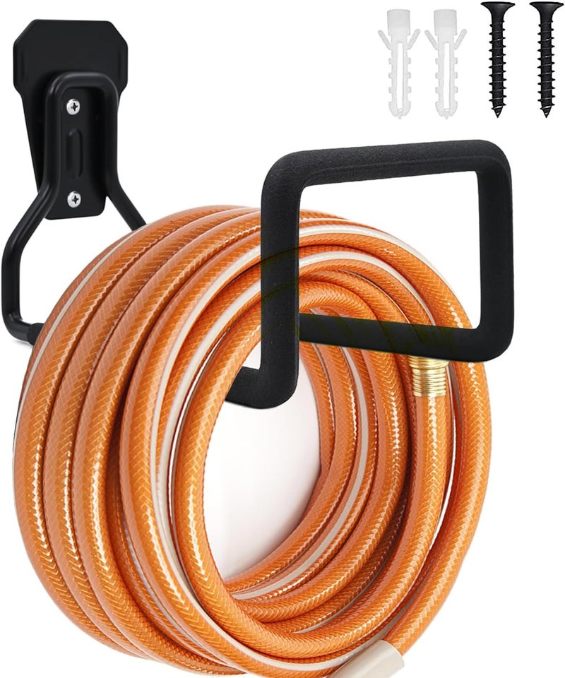 Dotet Garden Hose Holder - Hose Hanger Wall Mount, Heavy Duty Water Hose Holder for Outdoor/Indoor Use in Yard, Metal Durable Hose Hooks, Ideal for Water Hose Storage - Image 1
